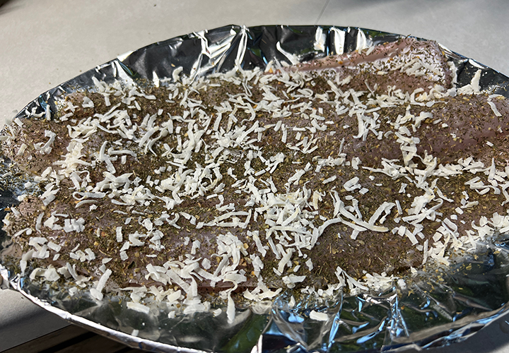 image shows pike fillets prepared for the grill