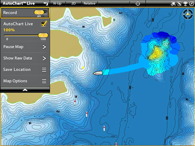 image of Humminbird Autochart Live on screen