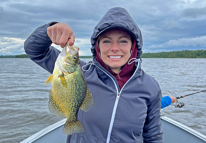 image of Laura Parrish with big crappie