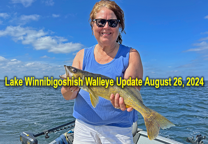 image links to fishing report about lake winnibigoshish by fishing guide Jeff Sundin