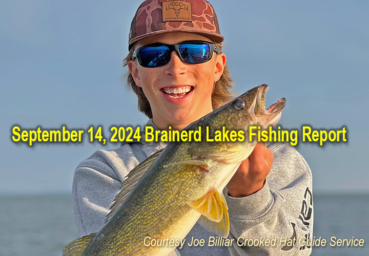 image links to fishing report from the Brainerd Lakes Area by Joe Billiar