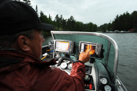 image of Tom Neustrom scouting for Walleyes during fall