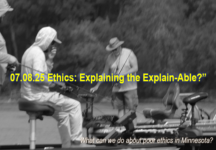 image links to reader comments aout poor angling ethics in Minnesota