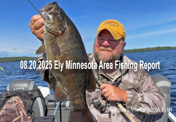 image links to fishing report from the Ely Minnesota region