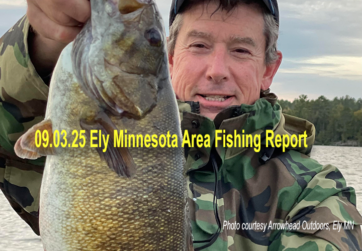 image links to fishing report from the Ely Minnesota region
