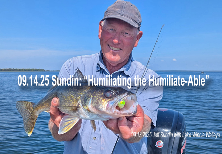 image links to fishing report from Lake Winnie by Jeff Sundin 