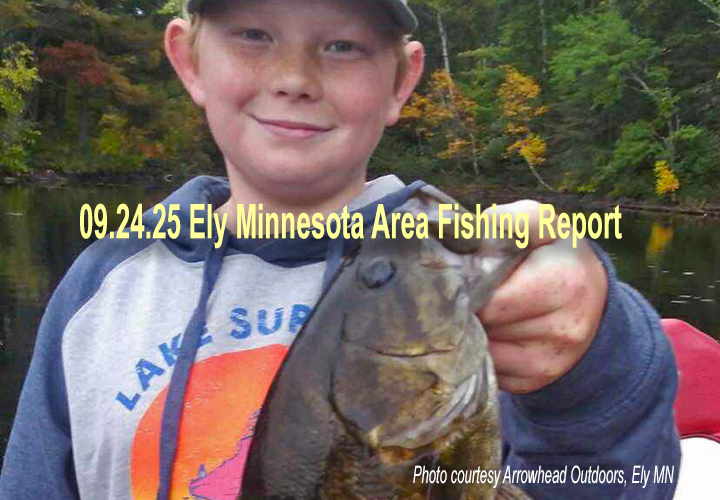image links to fishing report from Ely Minnesota ny Arrowhead Outdoors