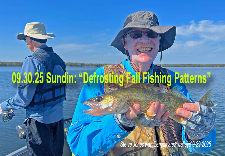 image links to fishing report from the Bemidji area by Jeff Sundin 
