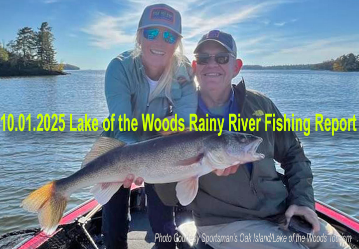 image links to fishing report from Lake of the Woods