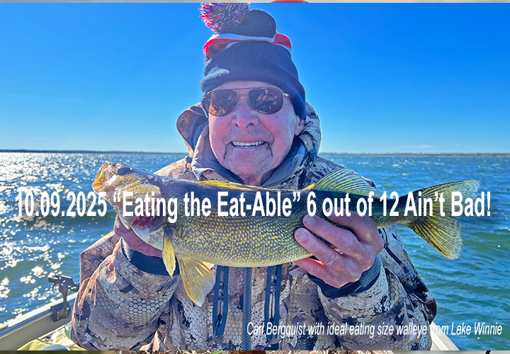 image links to fishing report from Lake Winnie by Jeff Sundin 