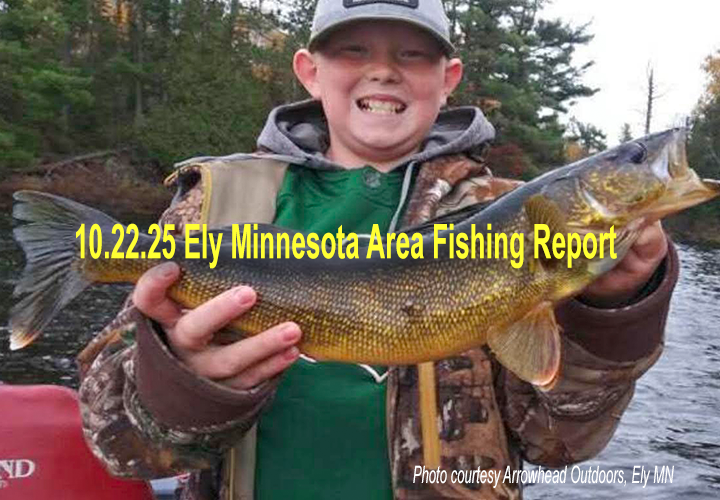 Image links to fishing report from the Ely Minnesota region by Arrowhead Outdoors