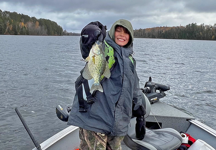 image of Toby with nice crappie