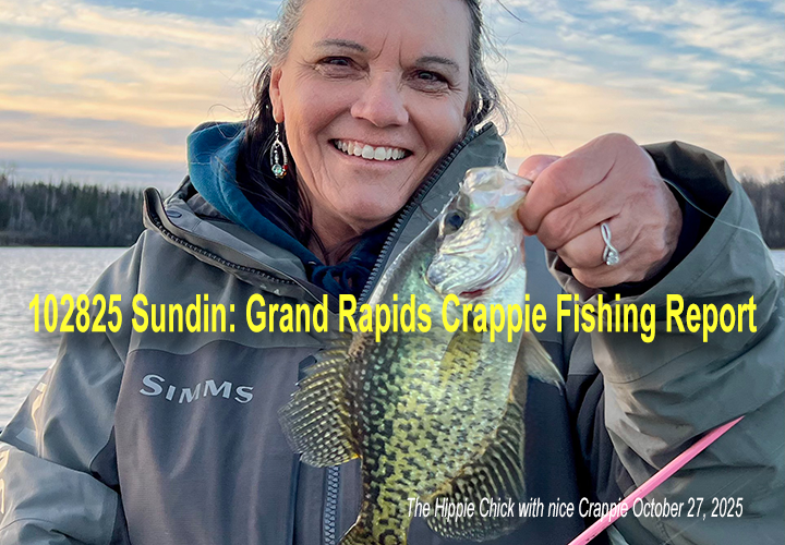 image links to Frand Rapids area crappie fishing report by Jeff Sundin