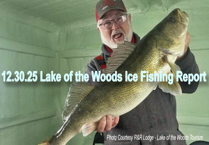 image links to ice fishing report from Lake of the Woods