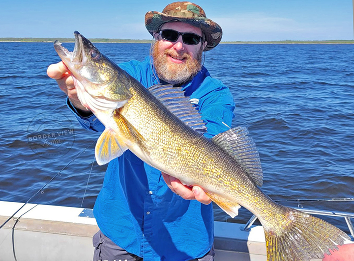 Image of Walleye angler on Lake of the Woods 