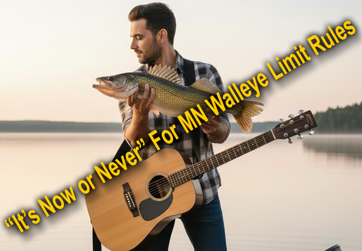image links to article about Minnesota Walleye limit reduction rules implemented by DNR Fisheries