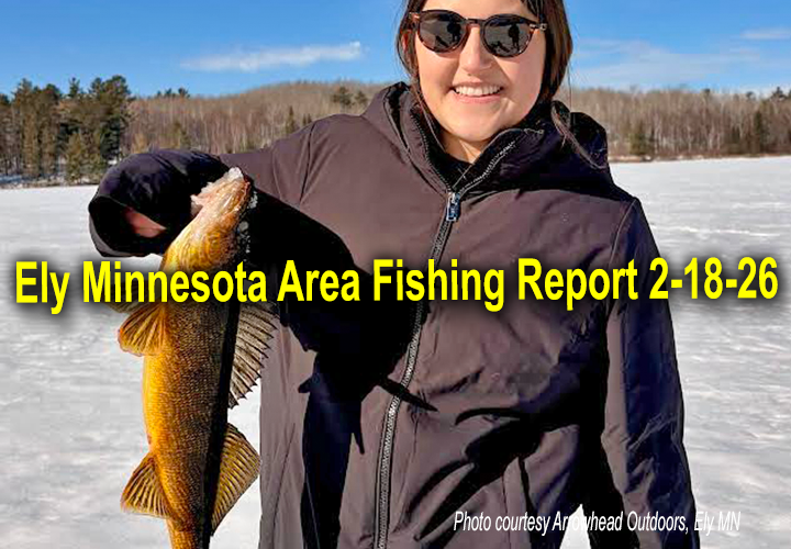 image links to ice fishing report from Ely Minnesota
