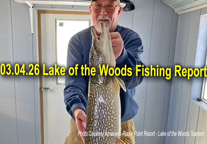 image links to ice fishing report from Lake of the Woods Tourism
