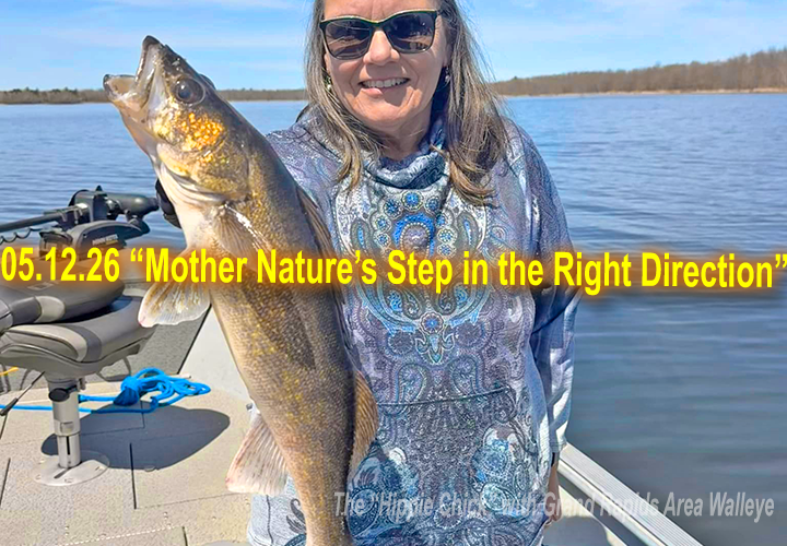 image of the Hippie Chick with a nice walleye
