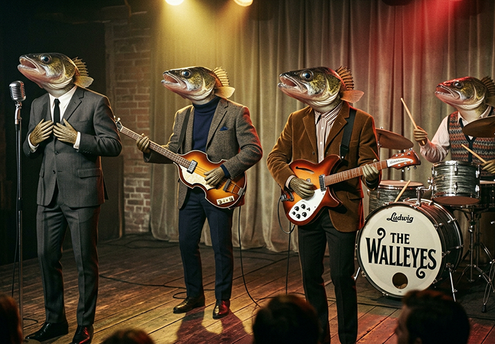 Fictional band with made up name The Walleyes