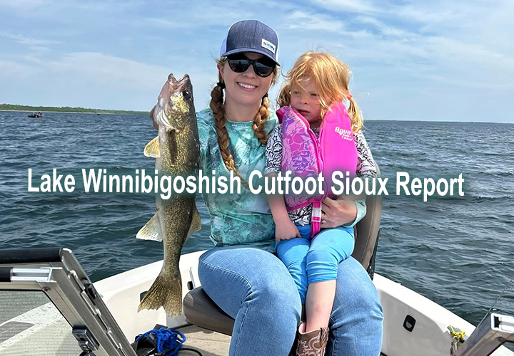 image links to fishing report from Lake Winnibigoshish