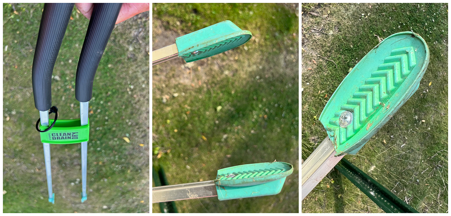 image of a weed picker tool that Jeff Sundin says makes removing AIS vegetation easy