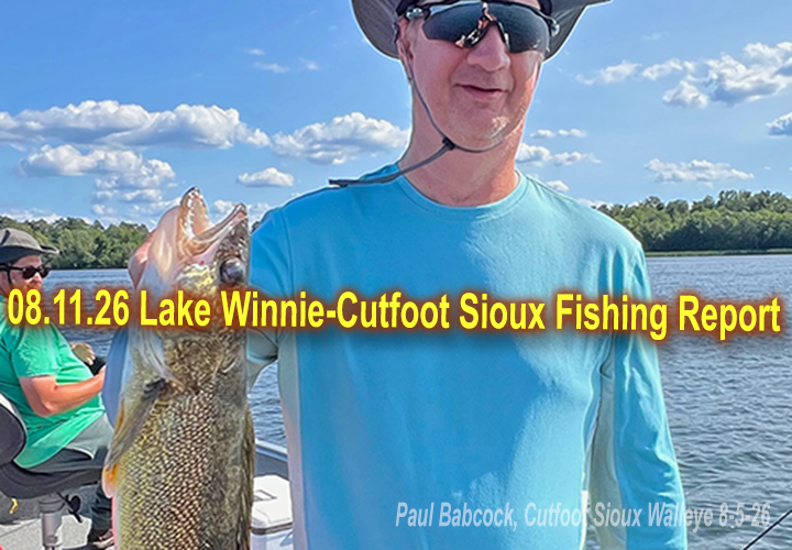image links to Bowen Lodge's fishing report from Winnibigoshish and Cutfoot Sioux