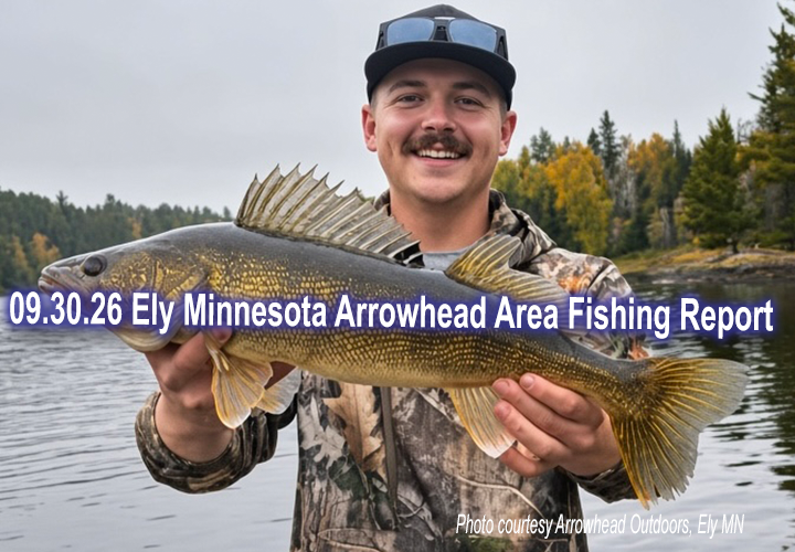 image links to fishing report from the Ely Minnesota Region
